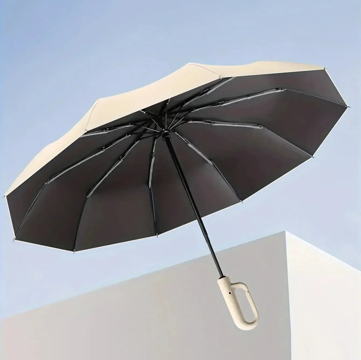 Rayvia Reinforced Contemporary Compact Umbrella - Stylish, Durable, Waterproof