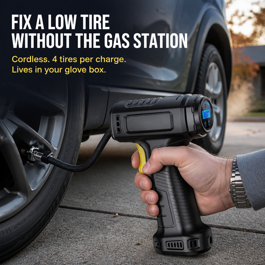 BlazeAir™ — Top Off Any Tire on Any Roadside in Under 4 Minutes