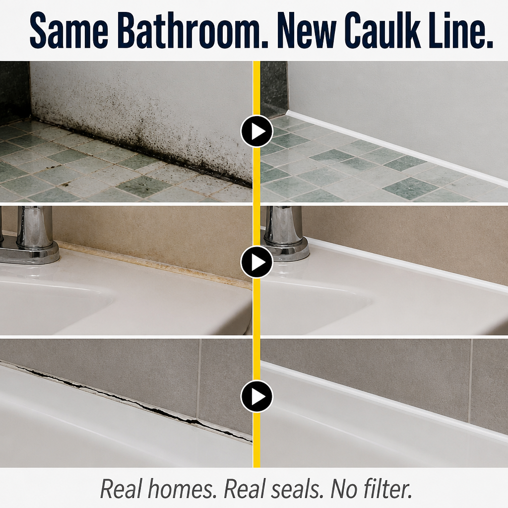 HydroSealPro™ — Seal Cracks, Block Mold, and Make Tired Caulk Look New