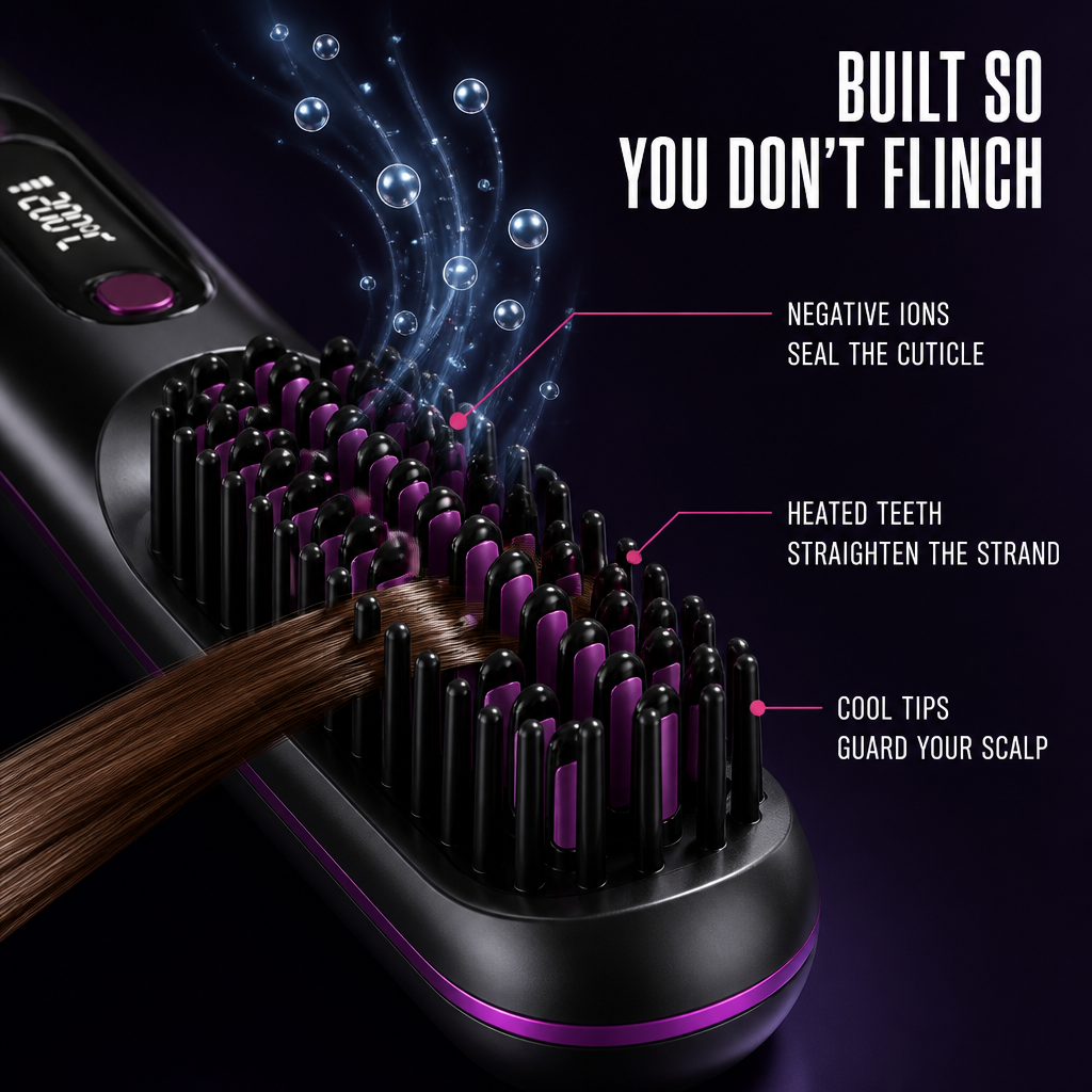 CordMaster™ — Smooth Mid-Day Frizz Anywhere, No Outlet or Cord Required