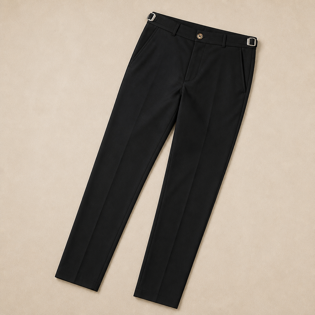 FlexiForm™ – Slim-Fit Stretch Pants with Adjustable Side Buckle