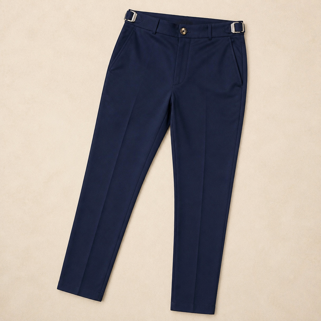 FlexiForm™ – Slim-Fit Stretch Pants with Adjustable Side Buckle