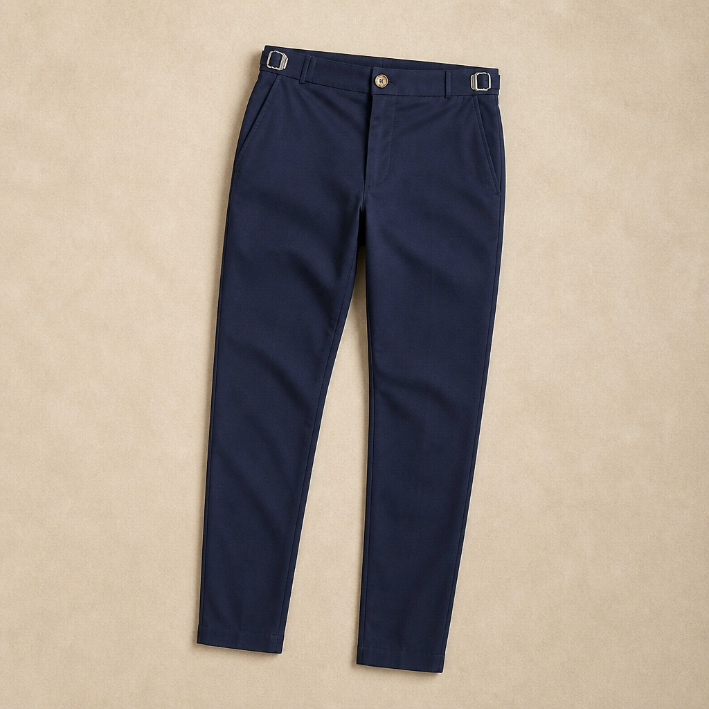 FlexiForm™ – Slim-Fit Stretch Pants with Adjustable Side Buckle