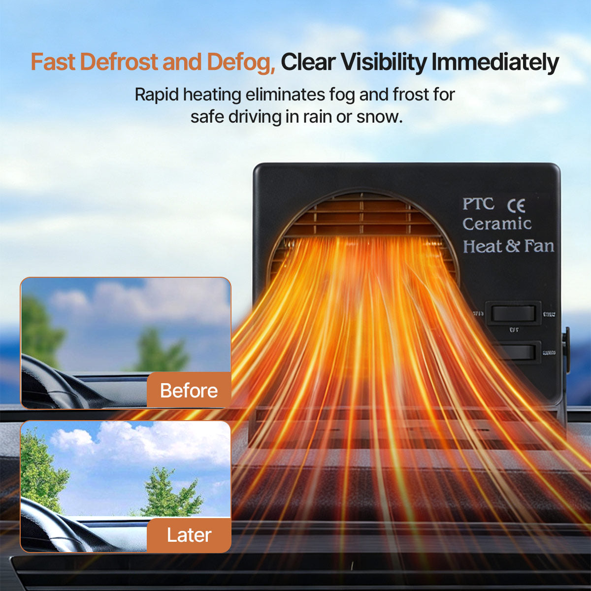 Car Heater and Windshield Defroster for All Vehicles