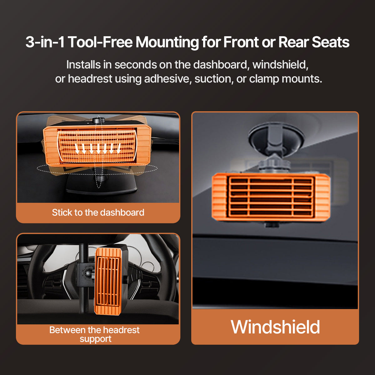 Automotive Windshield Heater and Defroster for All Vehicles