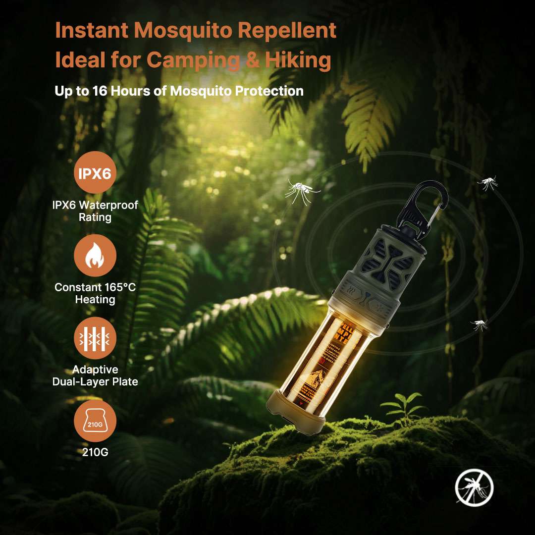 Camping Lantern and Mosquito Zapper Combo for Outdoor Use