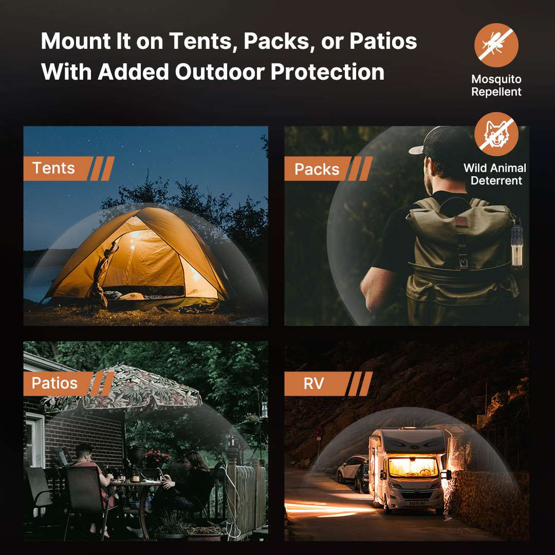Camping Lantern and Mosquito Zapper Combo for Outdoor Use