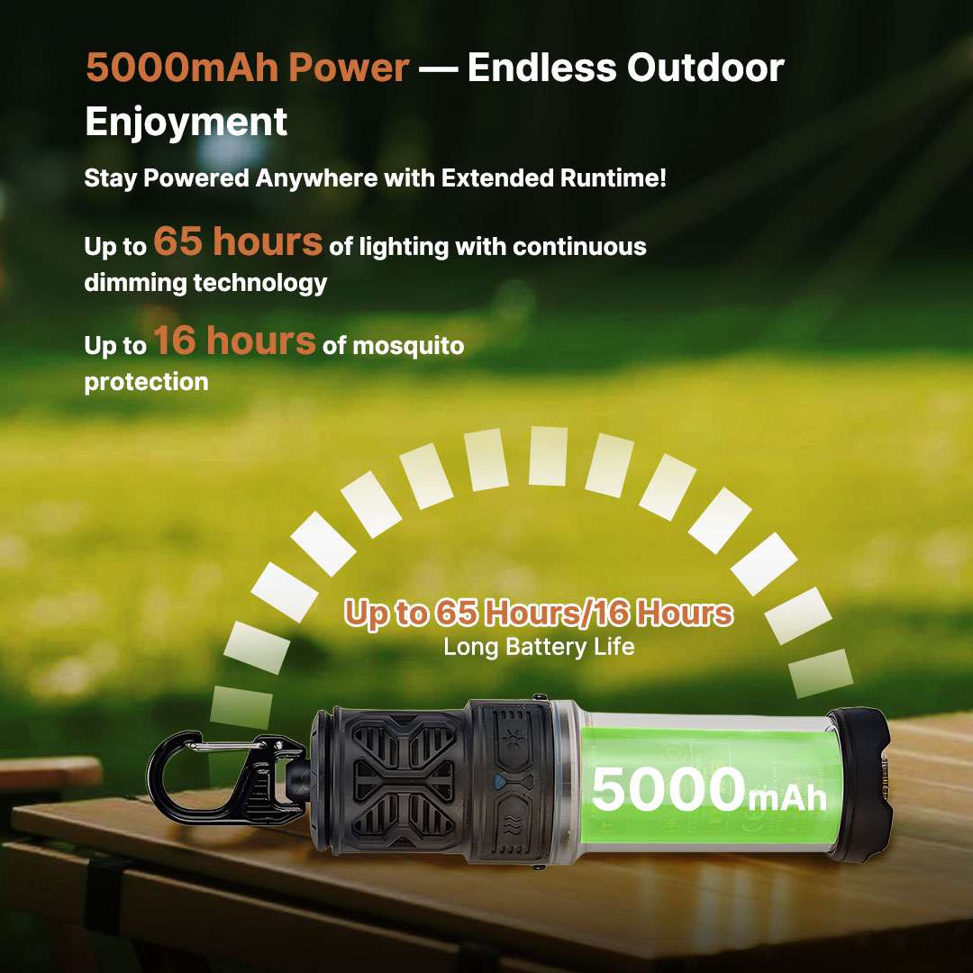 Camping Lantern and Mosquito Zapper Combo for Outdoor Use