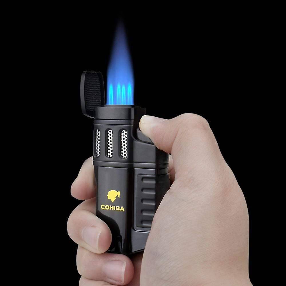 Outdoor 4-Jet Portable Torch Lighter for Activities