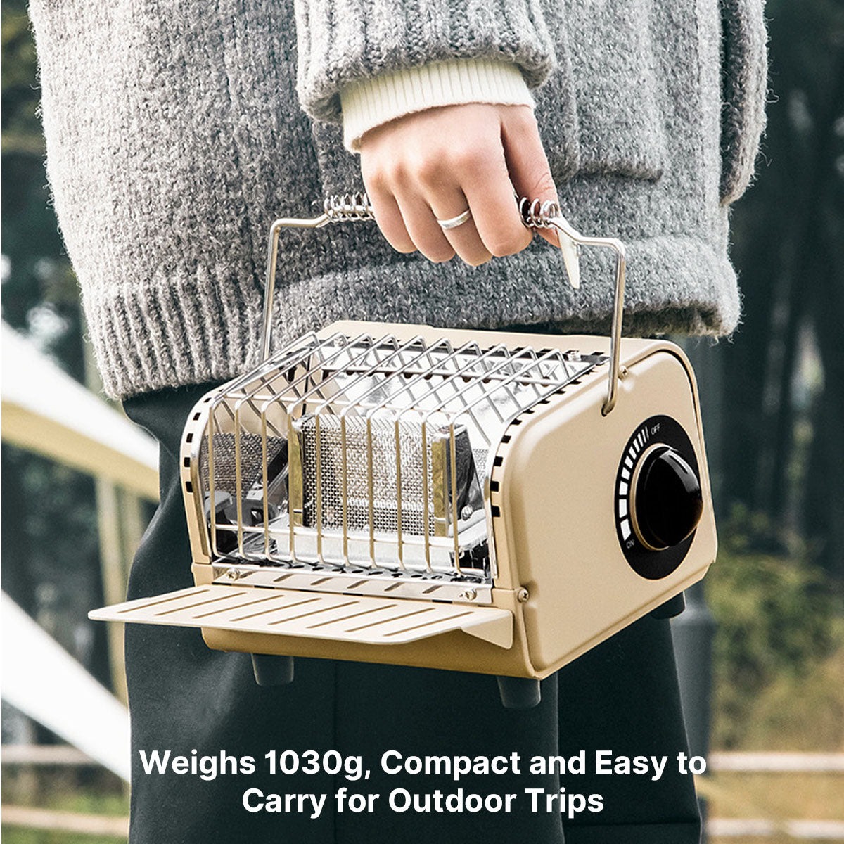 Compact Butane Heater for Camping and Outdoor Warmth