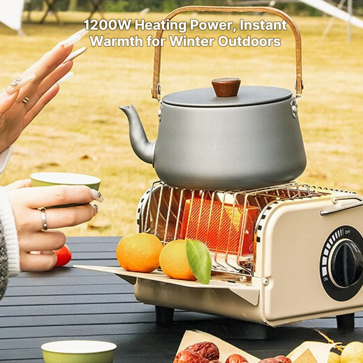 Compact Butane Heater for Camping and Outdoor Warmth