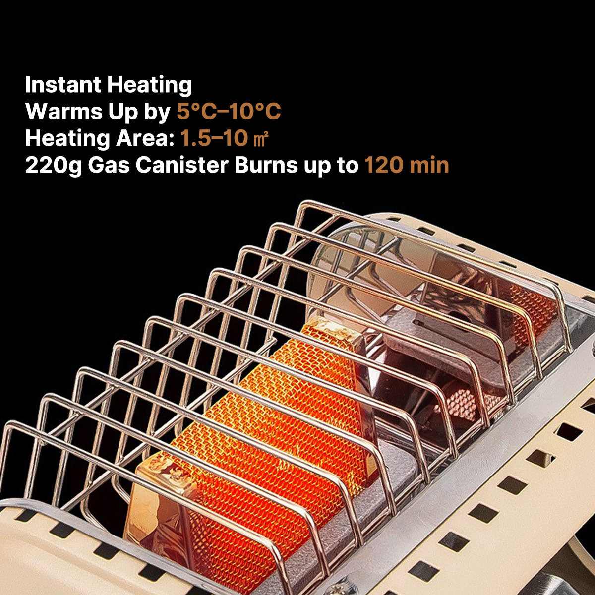 Compact Butane Heater for Camping and Outdoor Warmth