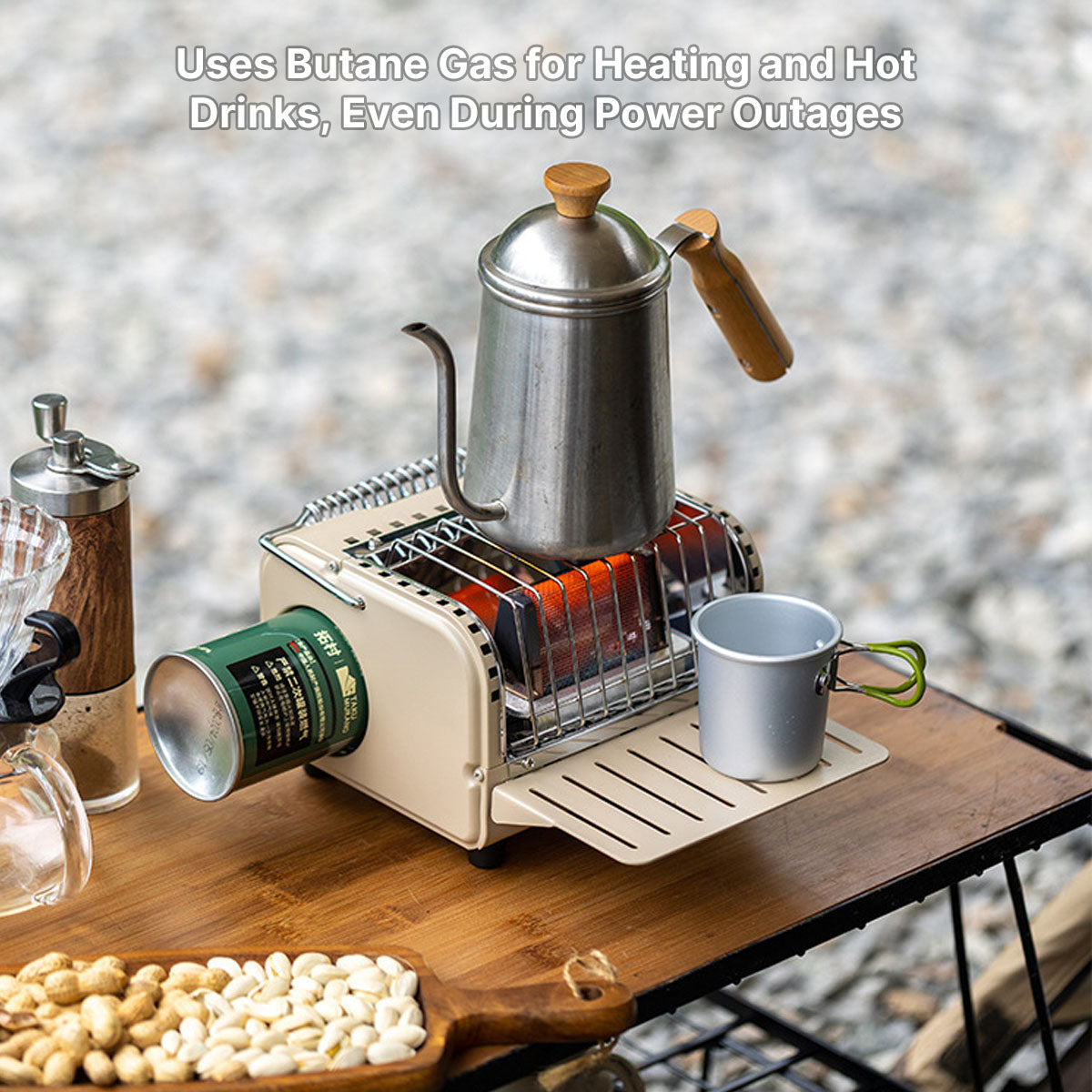 Compact Butane Heater for Camping and Outdoor Warmth