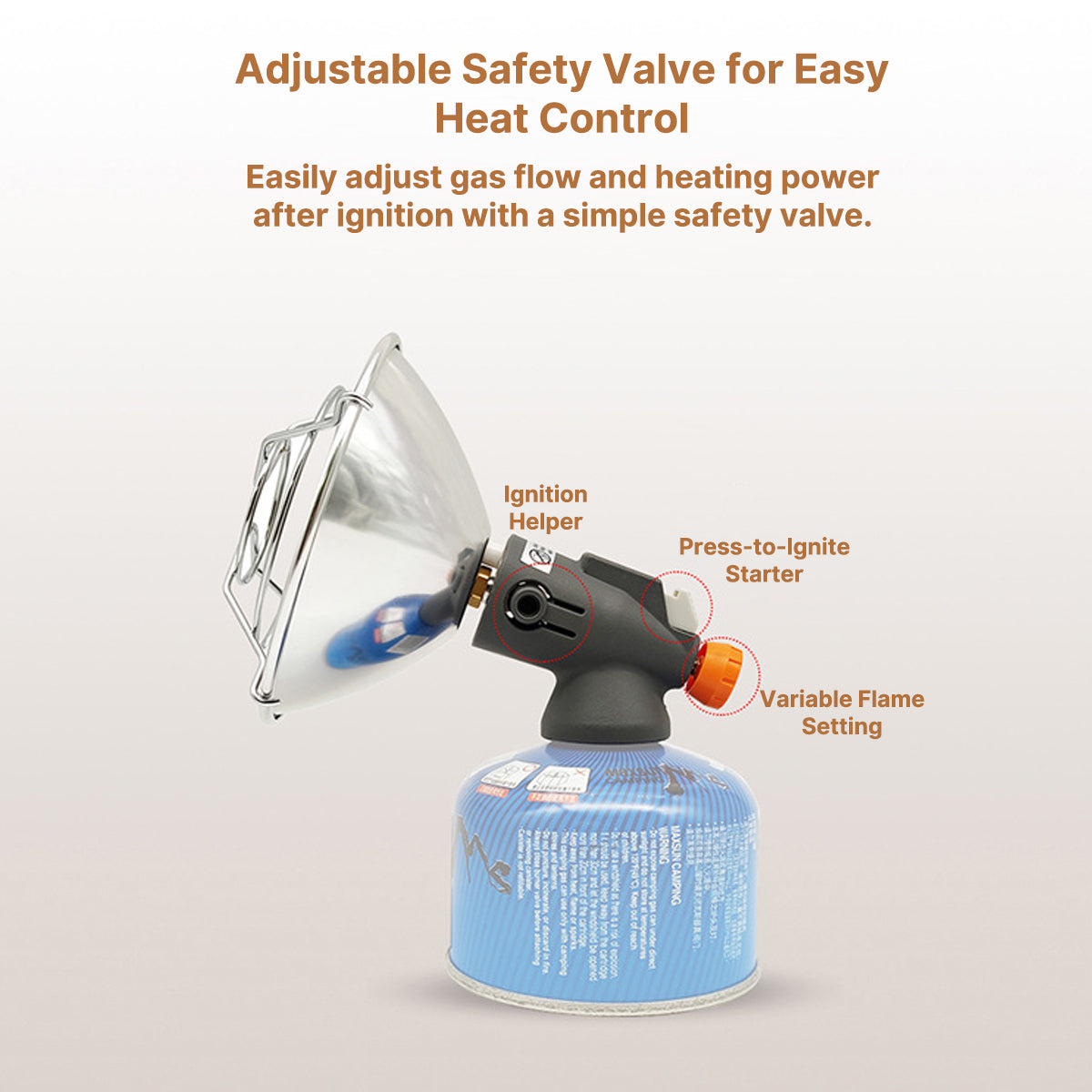 Camping Heater Powered by Butane – Portable Outdoor Heating Solution