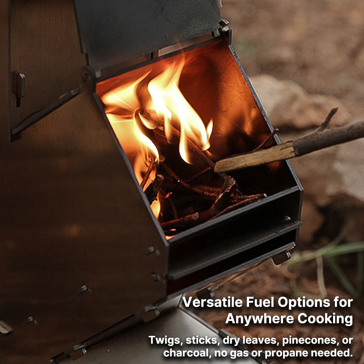 Efficient Wood Burning Stove for Camping - Portable Rocket Design