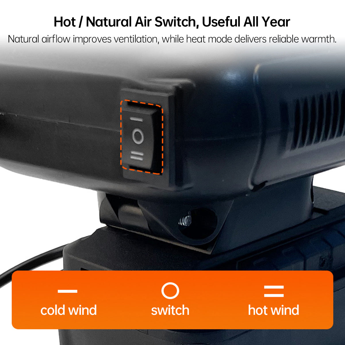 Instant Heating Portable Car Heater - Quick Defrost in 3 Seconds