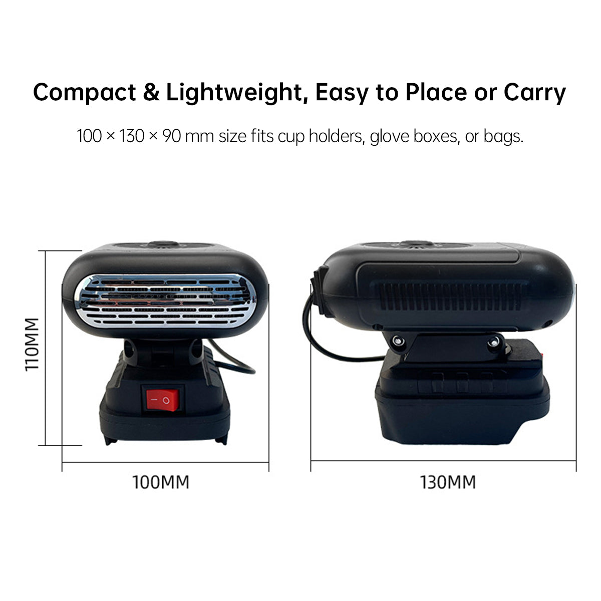 Instant Heating Portable Car Heater - Quick Defrost in 3 Seconds