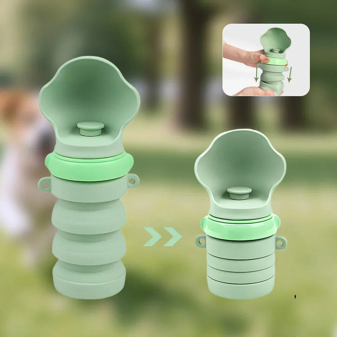 Collapsible Water Bottle for Pets – Travel-Friendly Design
