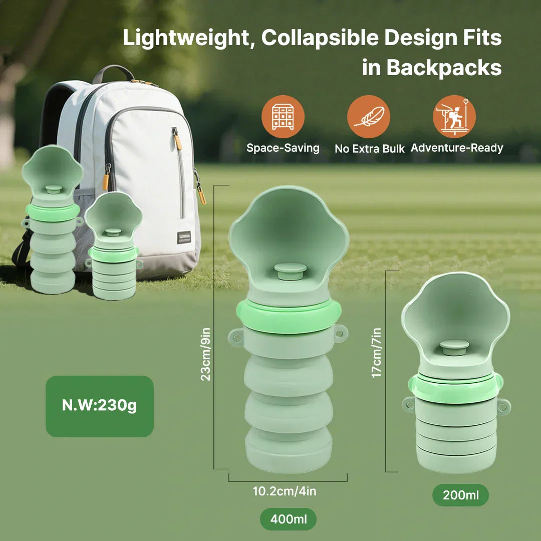 Collapsible Water Bottle for Pets – Travel-Friendly Design