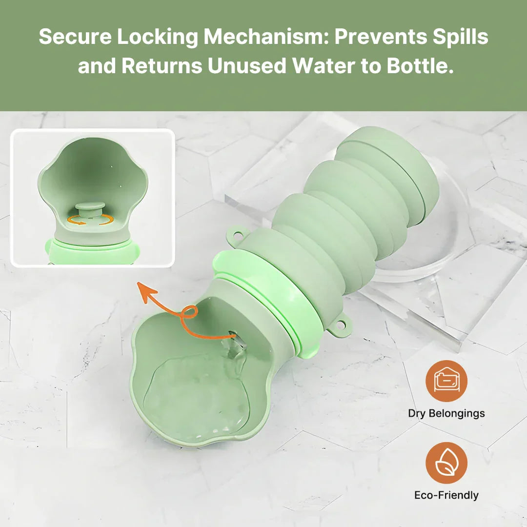 Collapsible Water Bottle for Pets – Travel-Friendly Design
