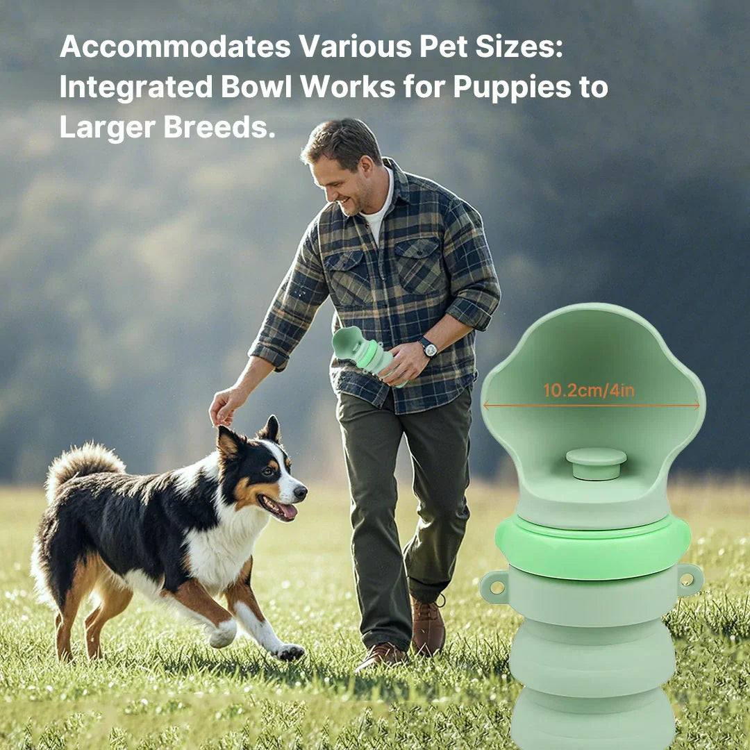 Collapsible Water Bottle for Pets – Travel-Friendly Design