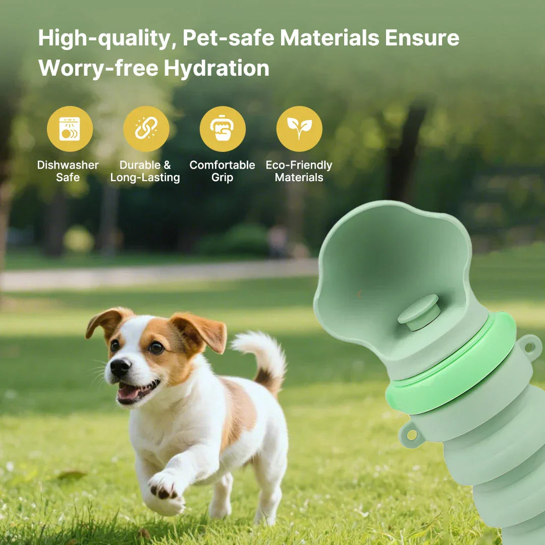 Collapsible Water Bottle for Pets – Travel-Friendly Design