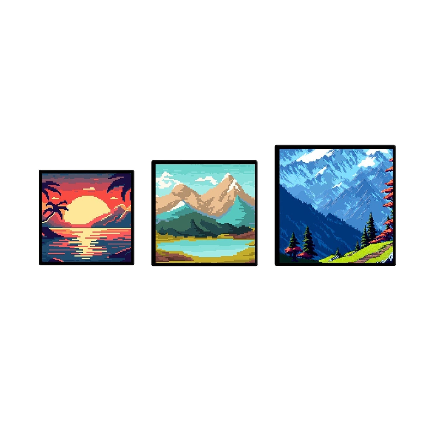 Digital LED Frame for Pixel Art – Portable Design