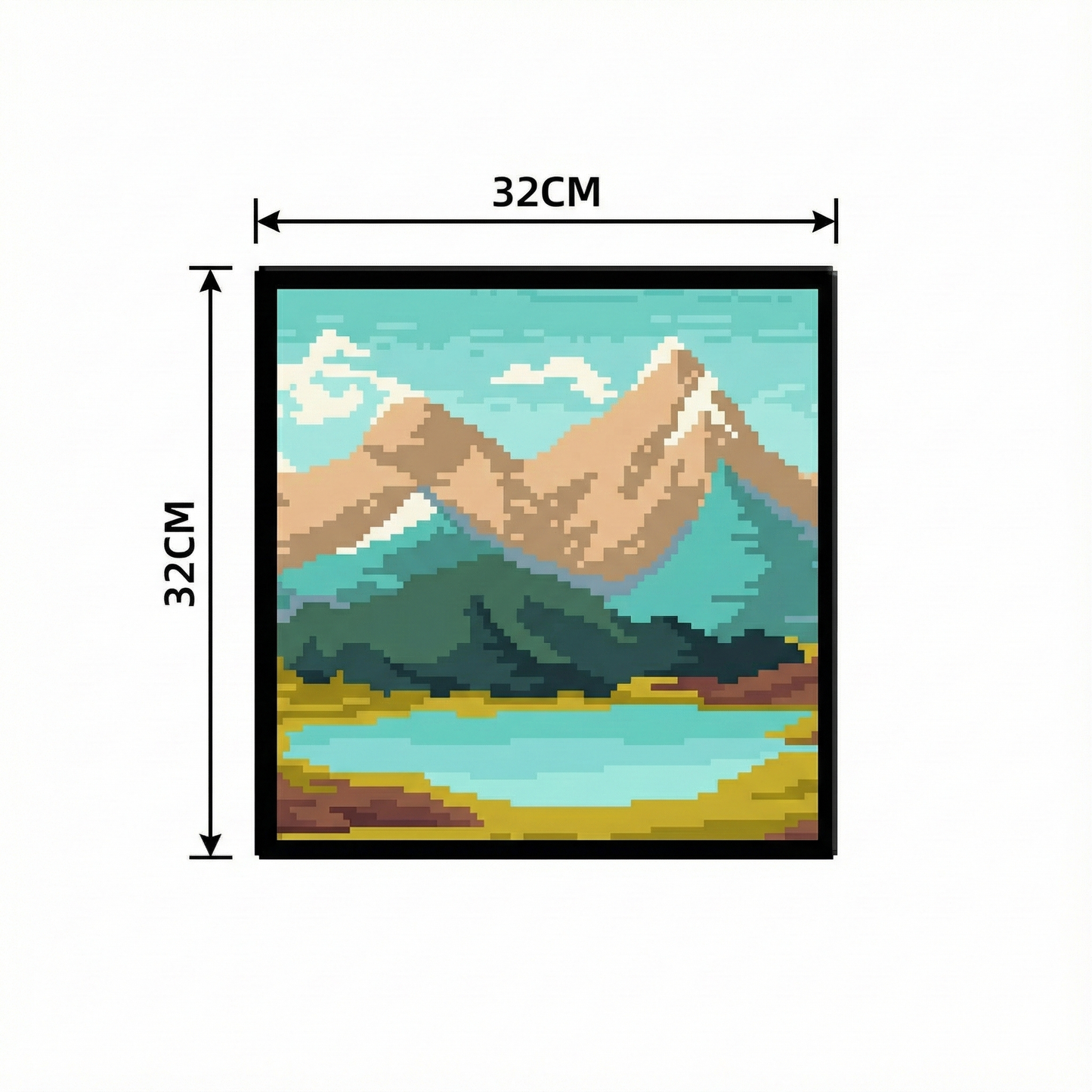 Digital LED Frame for Pixel Art – Portable Design