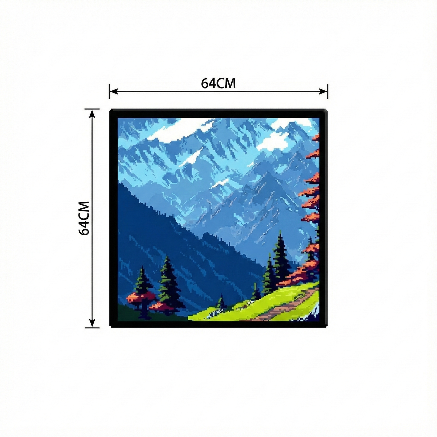 Digital LED Frame for Pixel Art – Portable Design