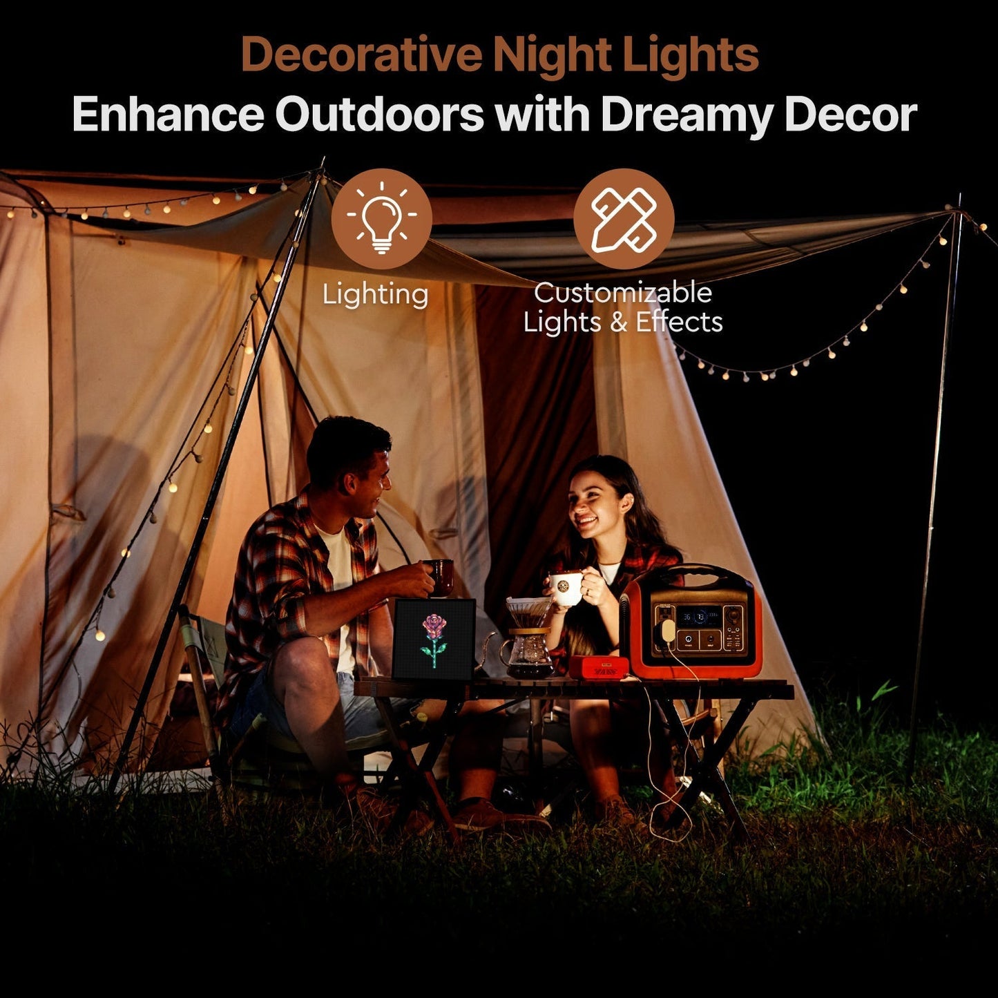 Digital LED Frame for Pixel Art – Portable Design