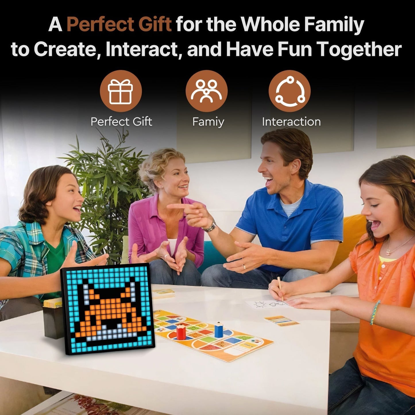 Digital LED Frame for Pixel Art – Portable Design