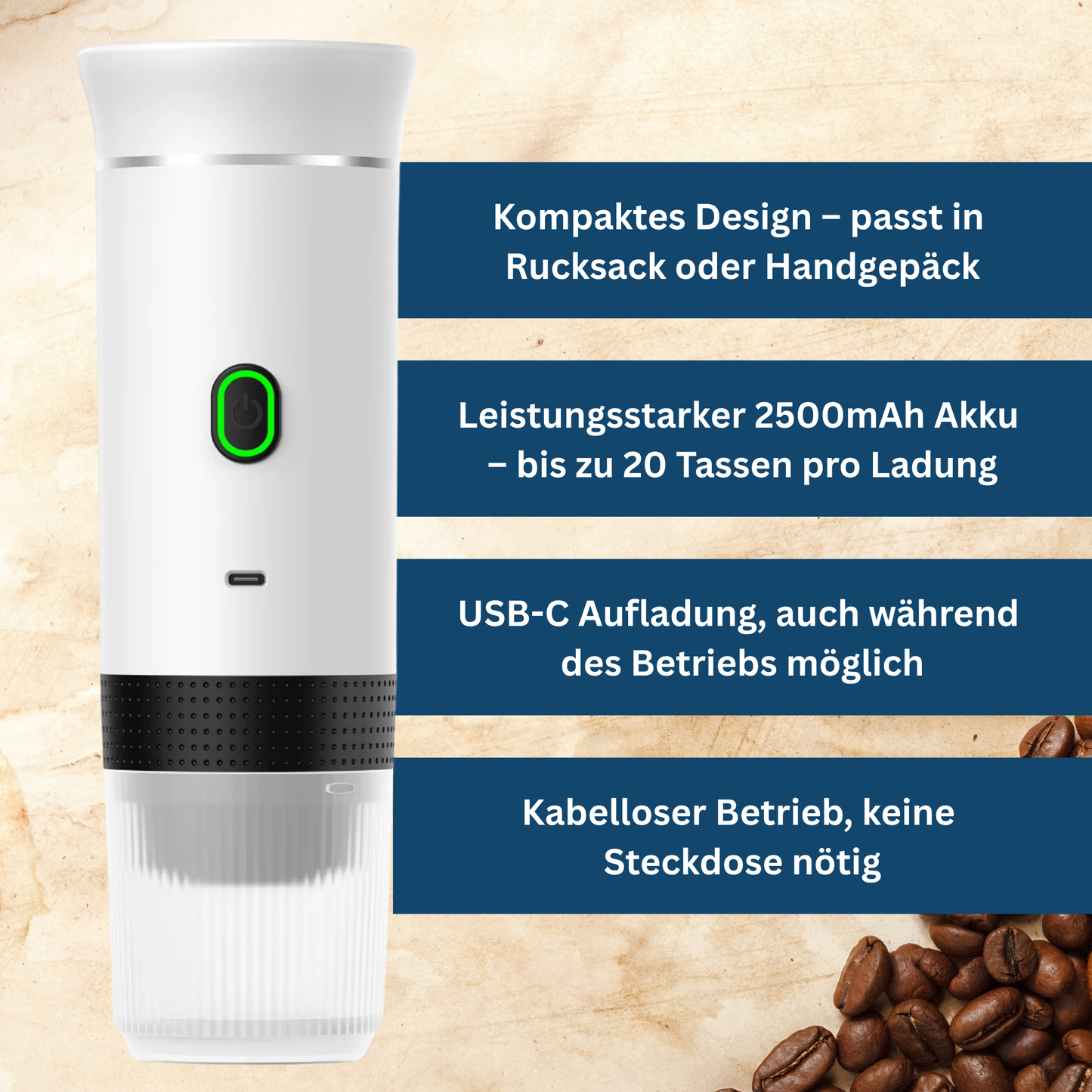 Compact Coffee Brewer for Travel