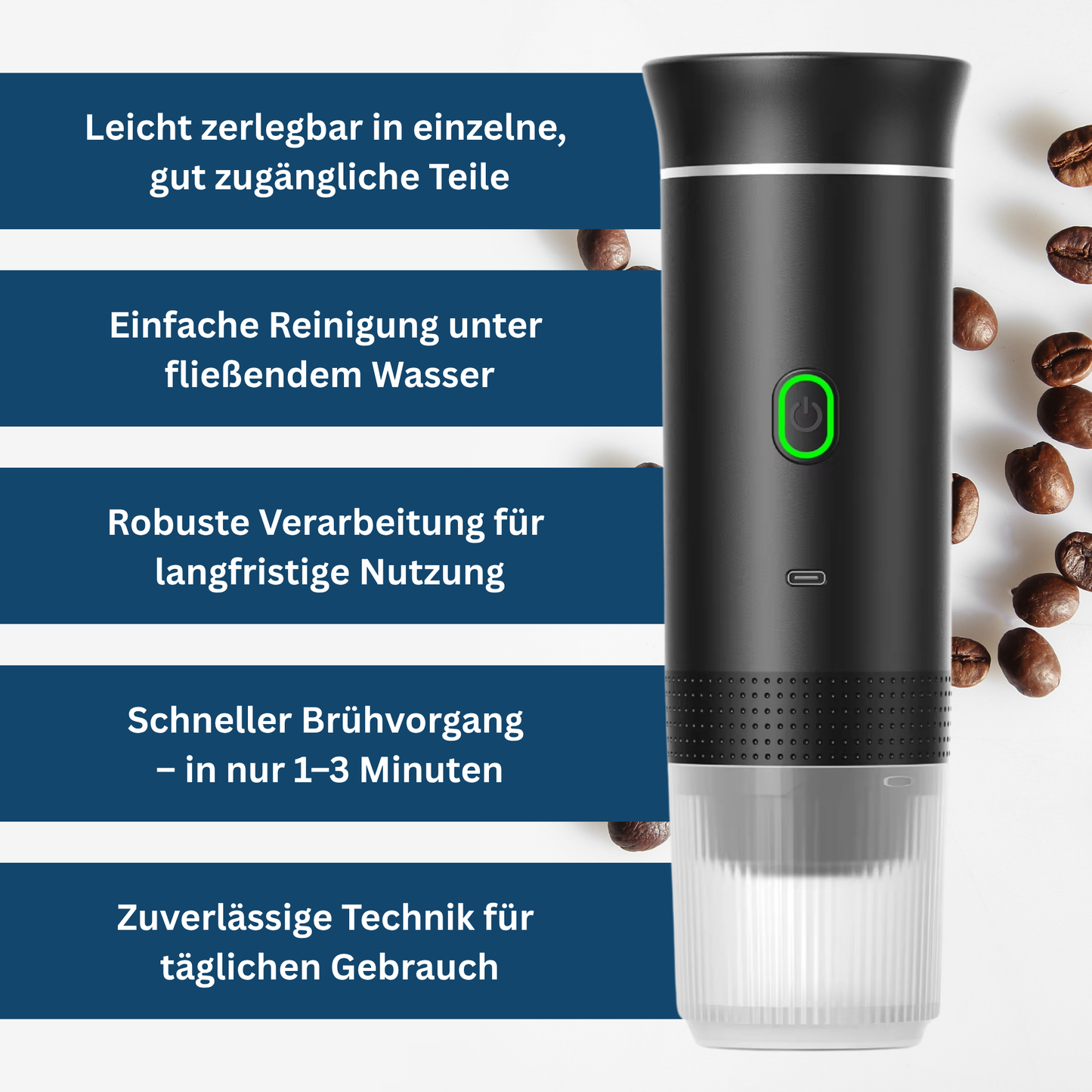 Compact Coffee Brewer for Travel