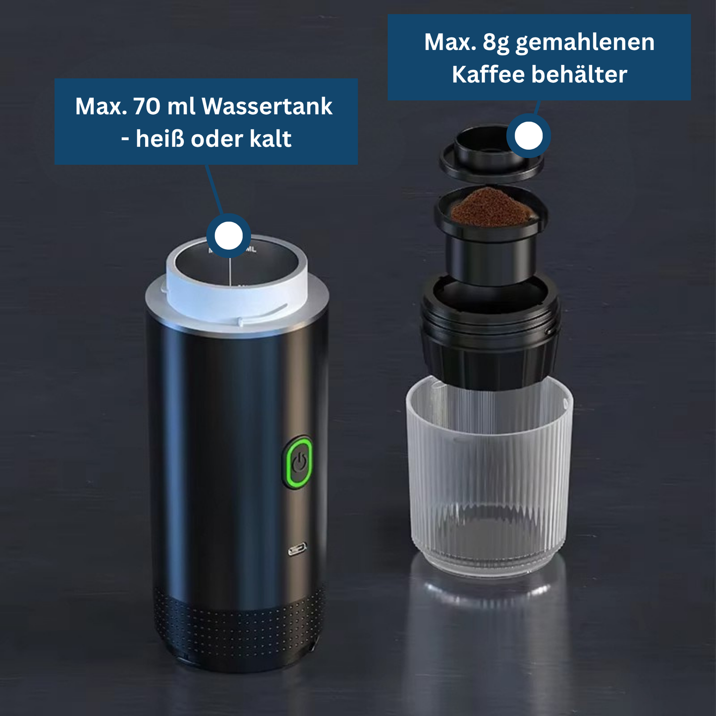 Compact Coffee Brewer for Travel