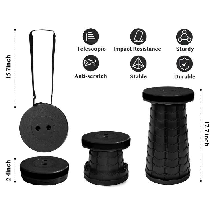 Collapsible Travel Stool – Compact and Lightweight Design