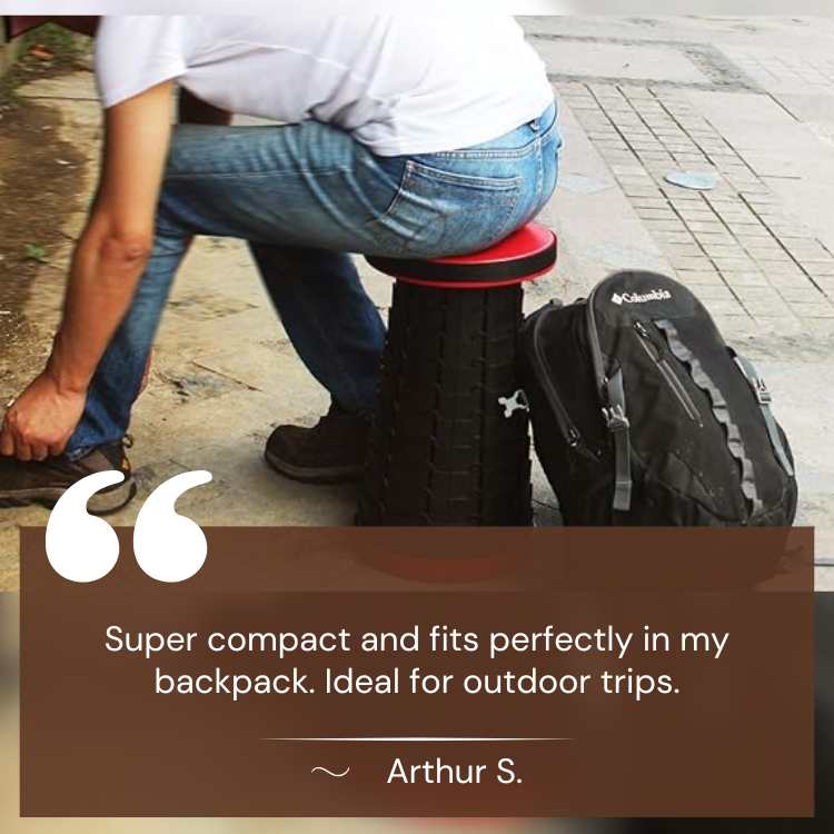 Collapsible Travel Stool – Compact and Lightweight Design