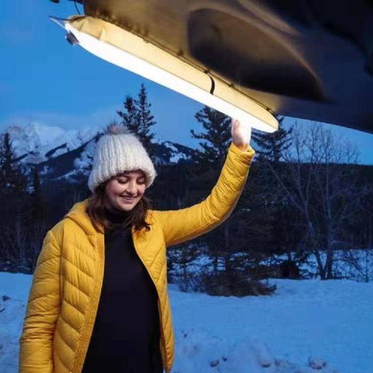 Inflatable LED Lantern for Camping with Magnetic Base – Portable Design