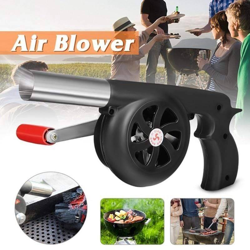 Outdoor Cooking Hand-Crank BBQ Blower – Portable Manual Fan