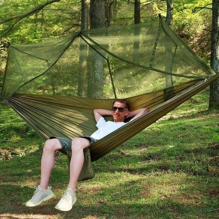 Camping Hammock for Outdoors with Insect Protection Net