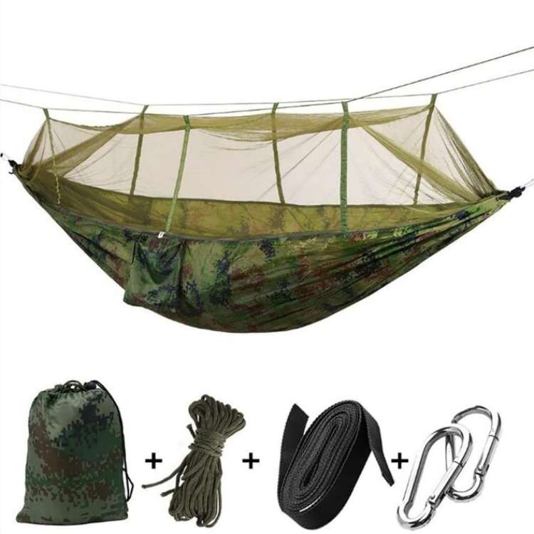 Camping Hammock for Outdoors with Insect Protection Net