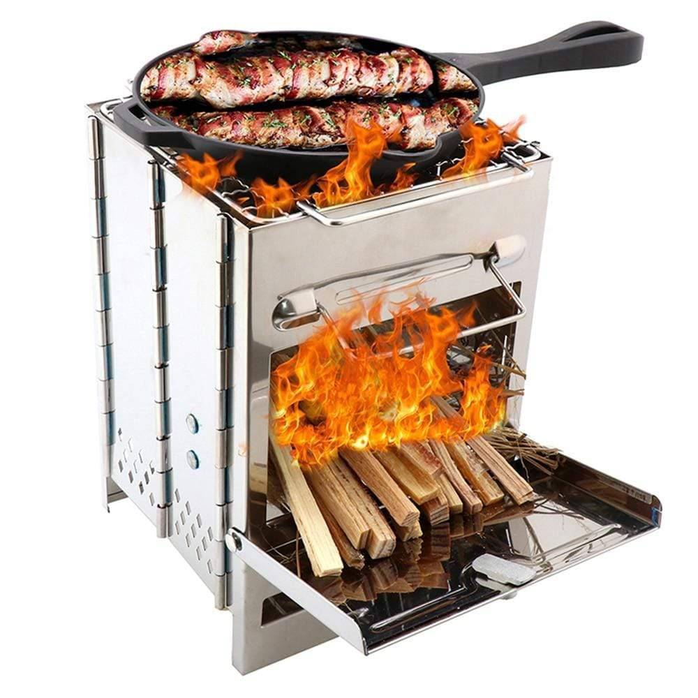 Folding Camping Stove Made of Stainless Steel – Portable Design