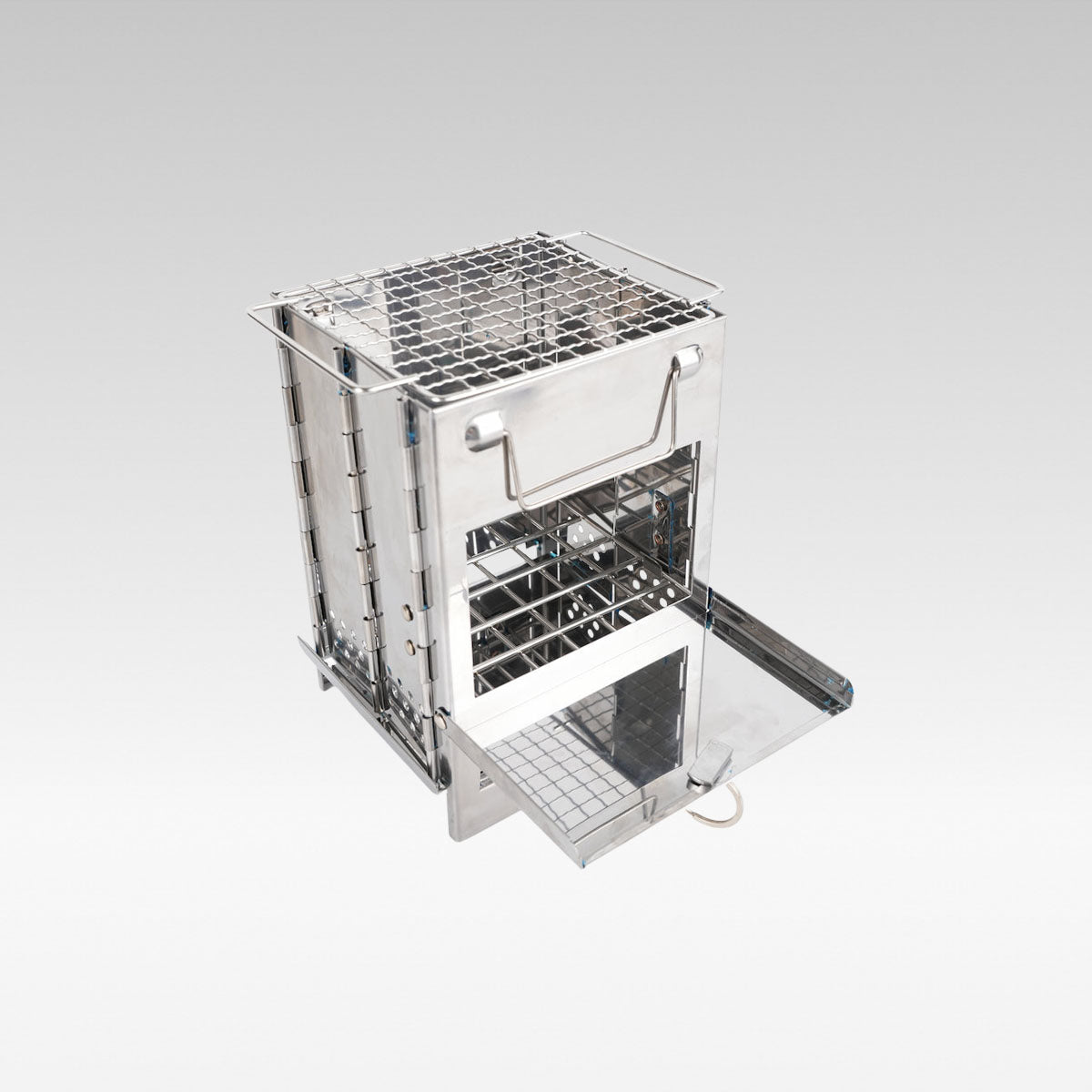 Folding Camping Stove for Wood Burning – Portable Stainless Steel Design