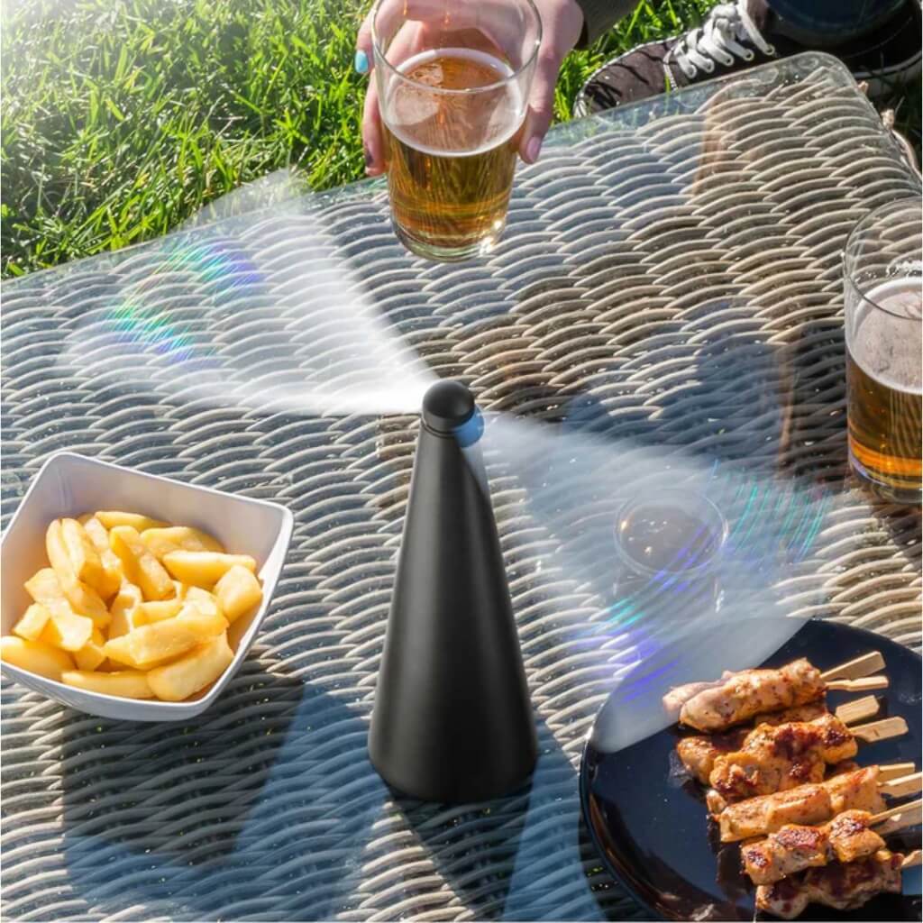 Outdoor Dining Fly Repellent Fan - Portable Tabletop Design