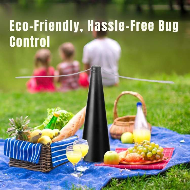 Outdoor Dining Fly Repellent Fan - Portable Tabletop Design