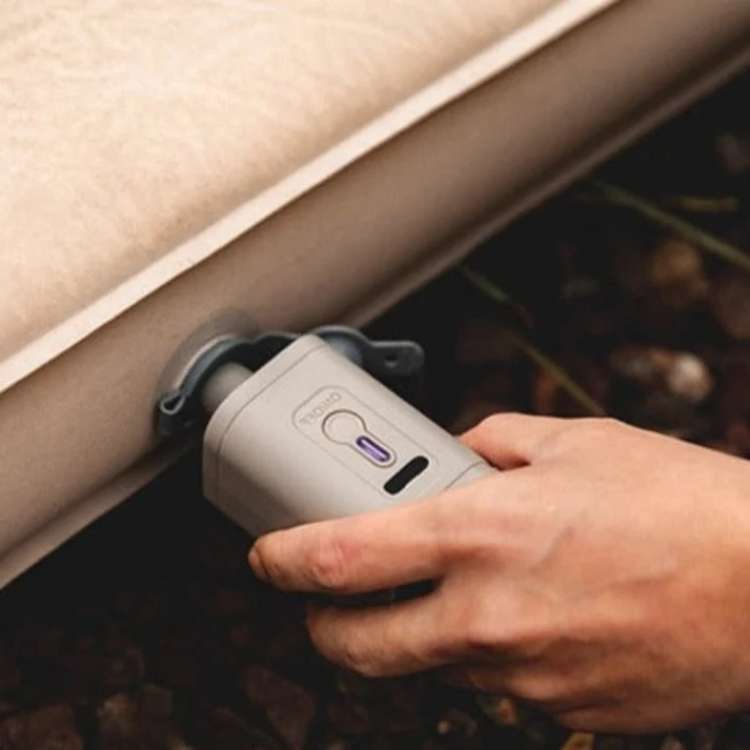 Compact Rechargeable Air Pump with LED Light and USB Connection