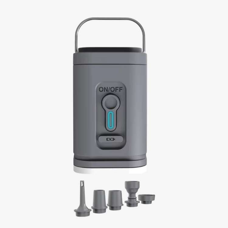 Compact Rechargeable Air Pump with LED Light and USB Connection