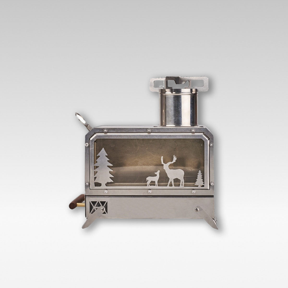 Camping Stove for Outdoor Use - Portable Wood Burning Design