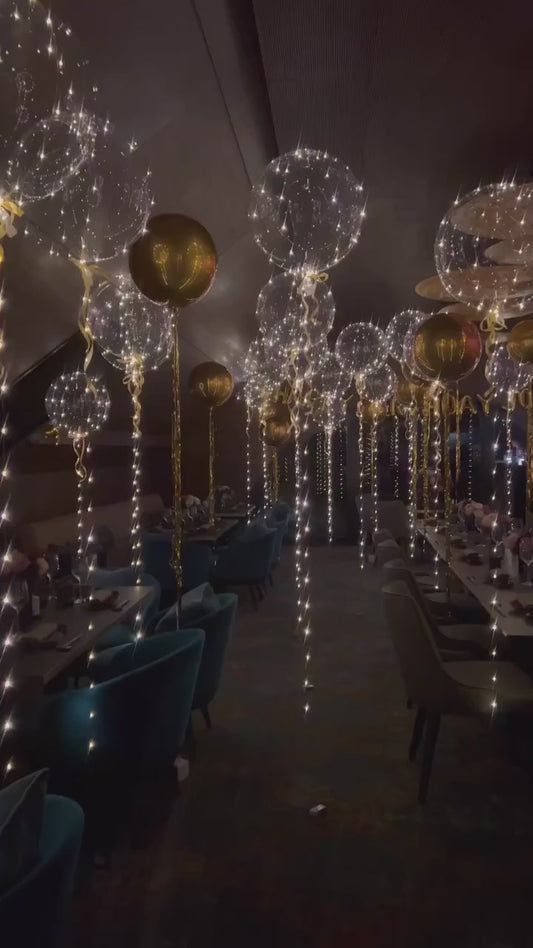 Reusable Led Balloons for Quinceañera/Sweet 16/Graduation/Euphoria Party Decor