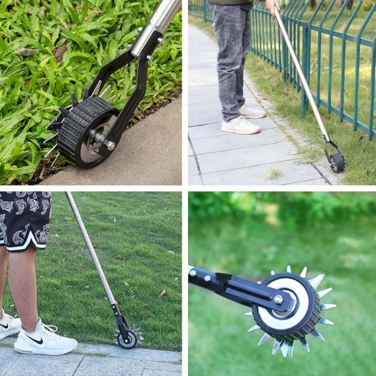 Manual Lawn Edge Cutter with Roller