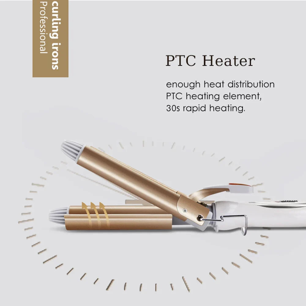 BEAUX™ Three-barrel Curling Hair Waver